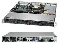 Supermicro SC813M FTQC-R407CB - Rack-monterbar 1U - ATX - SATA/SAS - hot-swap 400 Watt - sort