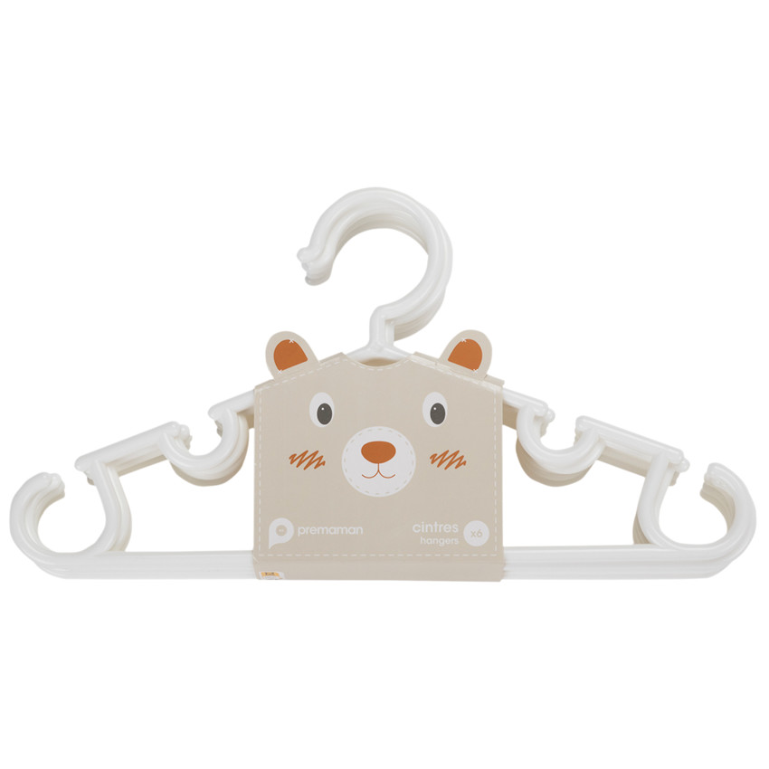 Lot de 6 cintres - Blanc