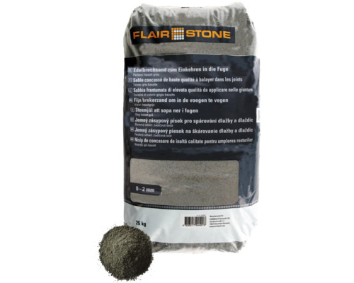 FLAIRSTONE fijn gebroken zand grijs 0 - 2 mm 25 kg