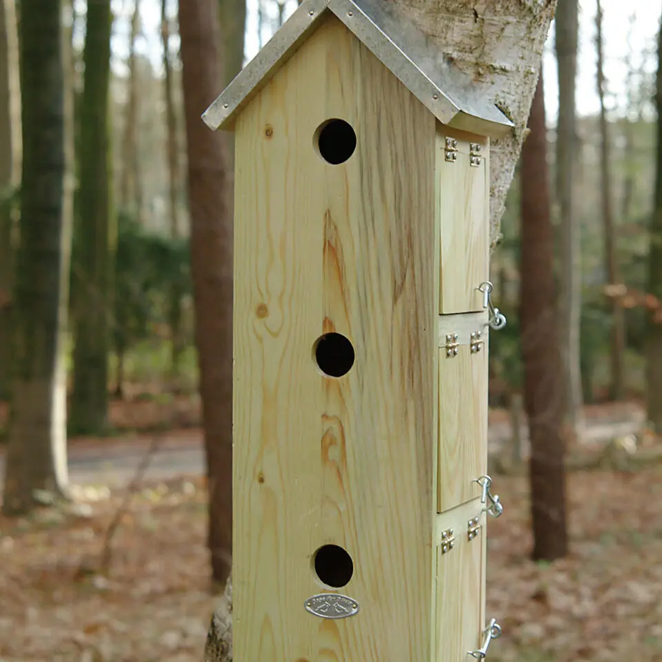 Best for Birds Vogelhuisje - mussenflat - hout - 51 x 19 cm