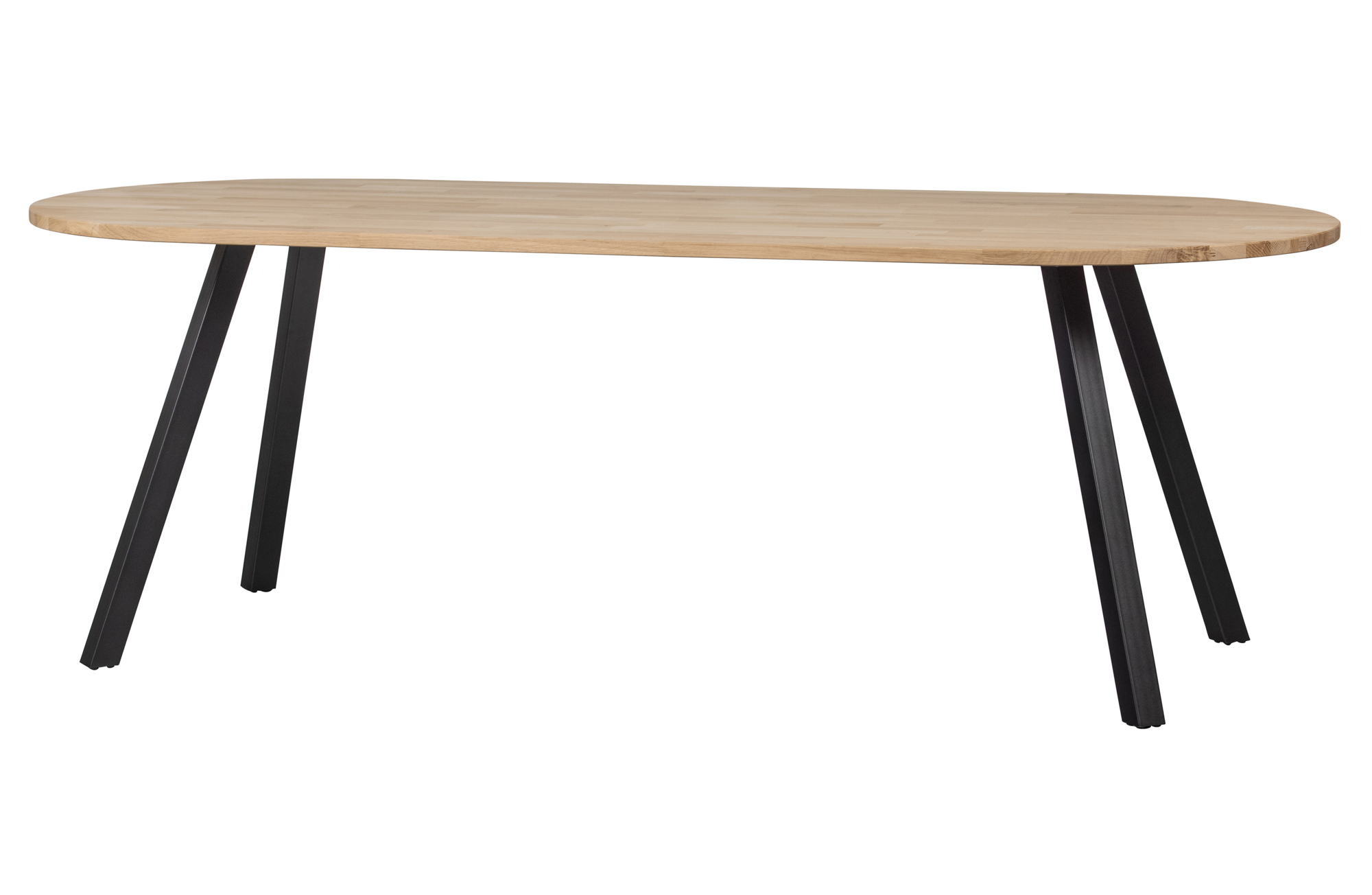 Tablo tafel ovaal eiken onbehandeld [fsc] 2-standen poot