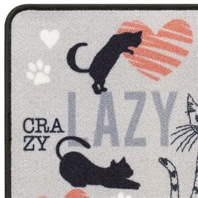 Tapis d'entrée motif chats