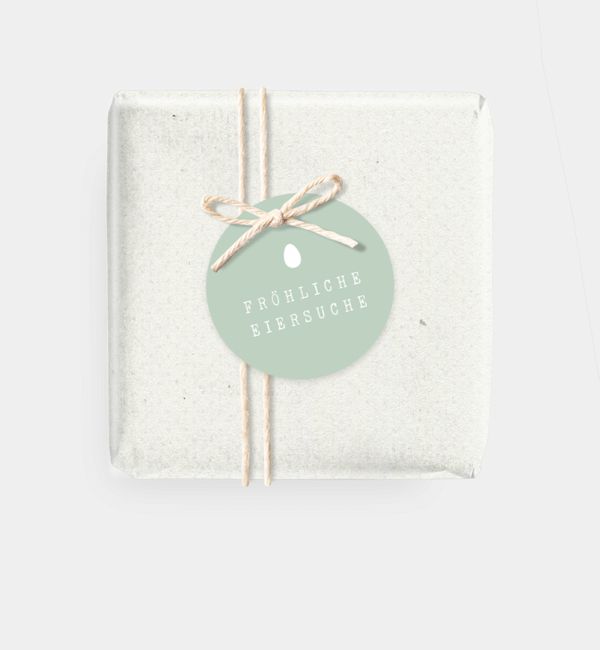 Geschenkanhänger Eiersuche, Geschenkanhänger rund (Ø 50mm)