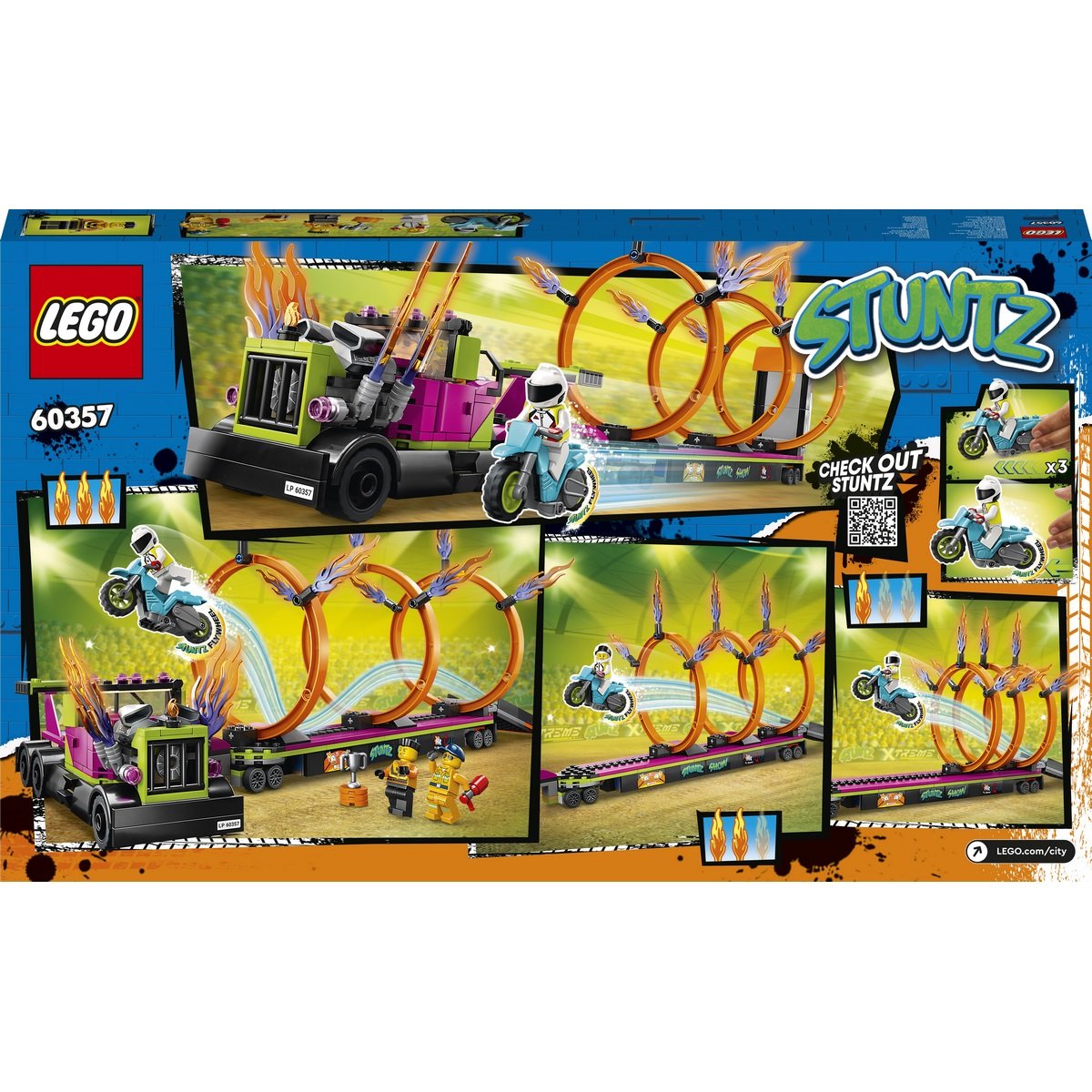 Défi de cascade : cercles de feu Lego City 60357