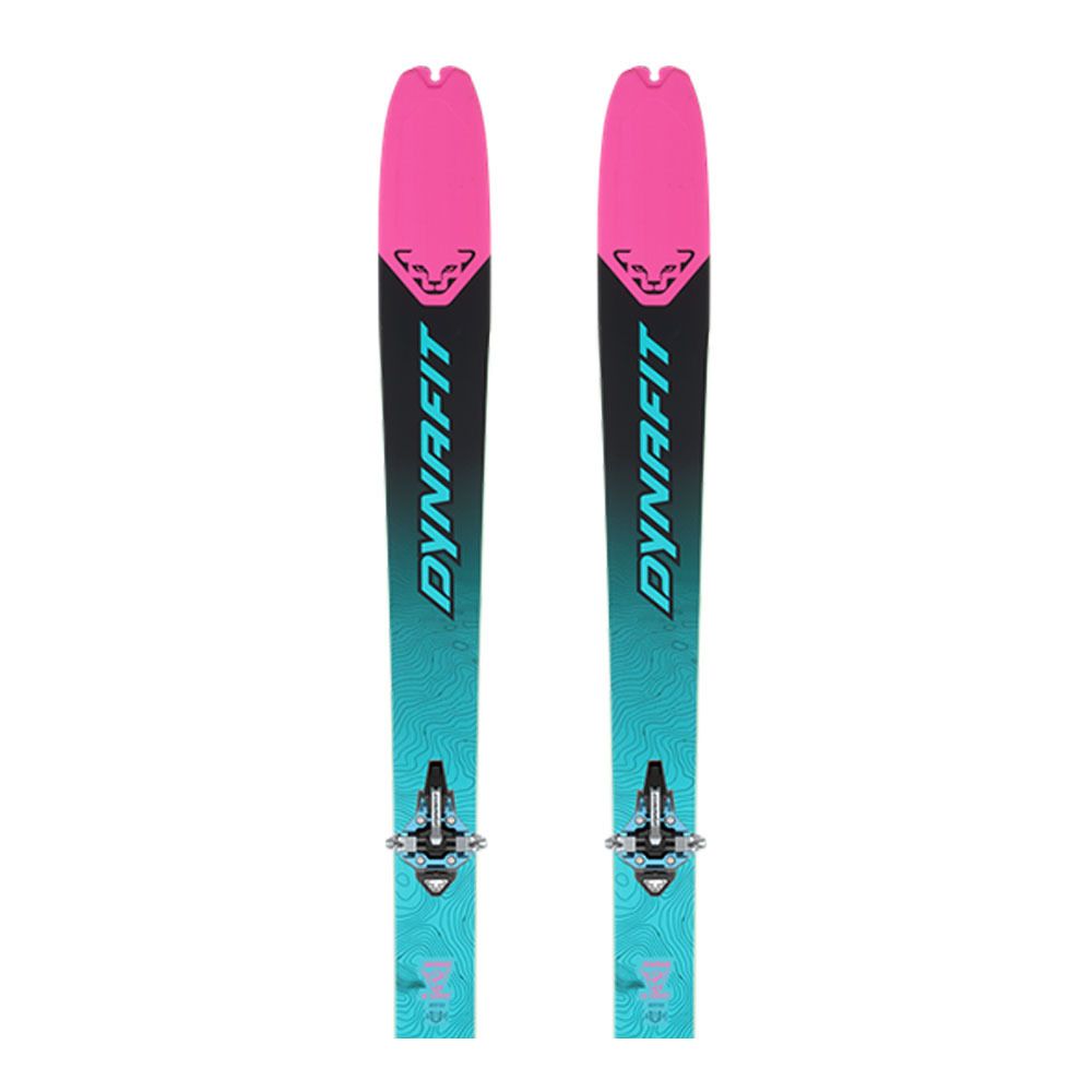 Dynafit SEVEN SUMMITS+ W + RADICAL LONG TRAVEL - Pack skis randonné + Fixations + Peaux Femme flamingo/reef
