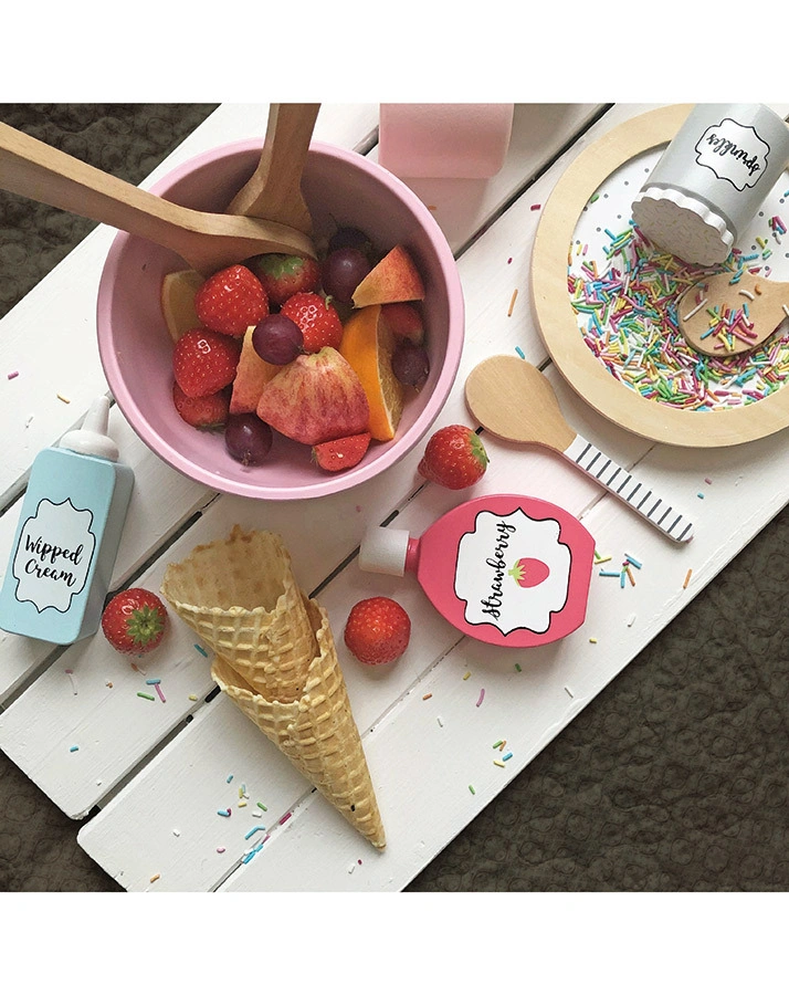 Holz-Lebensmittel FRUIT SALAD in bunt