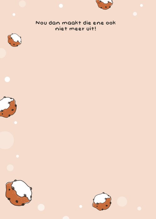 Liefs Jansje | Nieuwjaarskaart | eten | oliebollen
