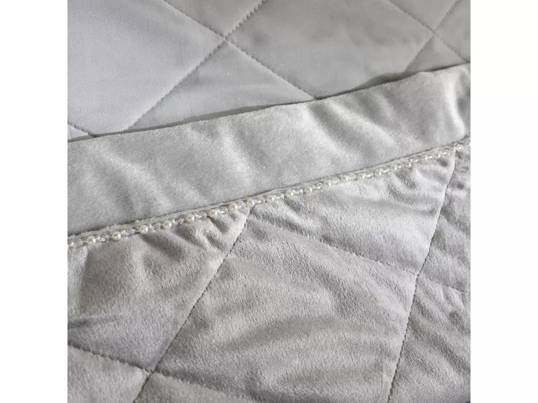 Jeté de lit Alvio Gris Clair Polyester 200x220
