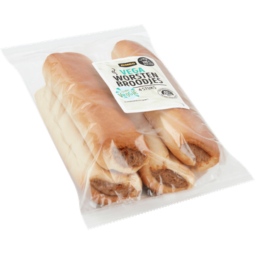 Jumbo Plantaardige Worstenbroodjes 4 Stuks