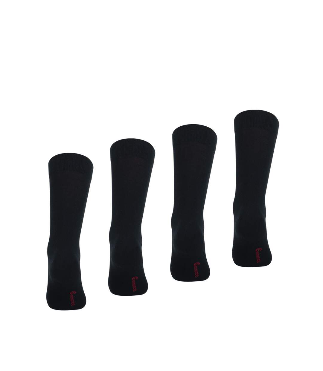 Lot de 4 paires de chaussettes mi-hautes homme Coton Peigné Fait en France