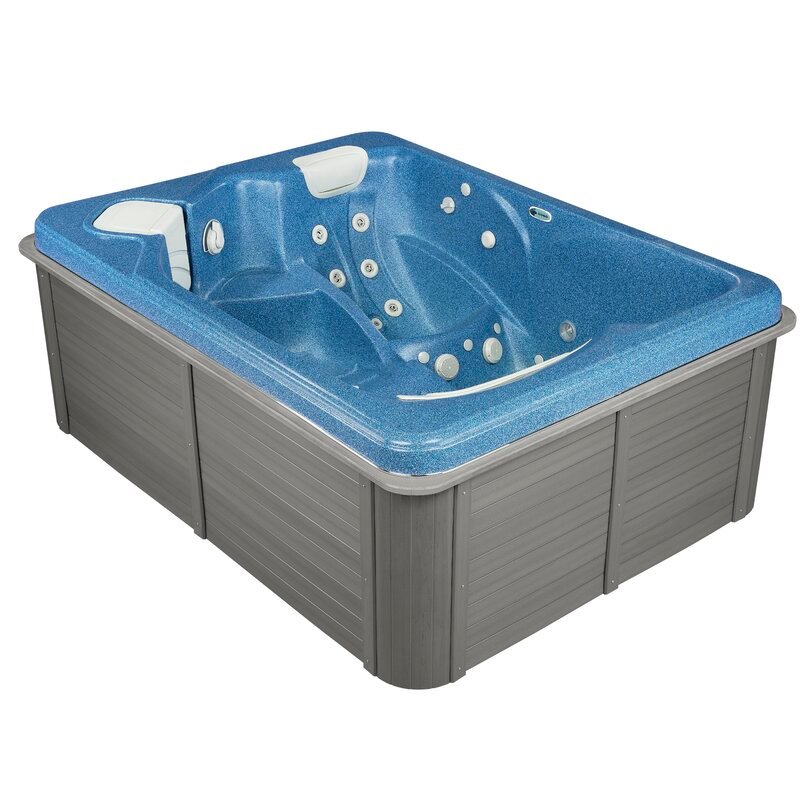 Thermospas 3 - Banheira de Hidromassagem Retangular de Acrílico com 35 Jatos e Ozonizador para 3 Pessoas