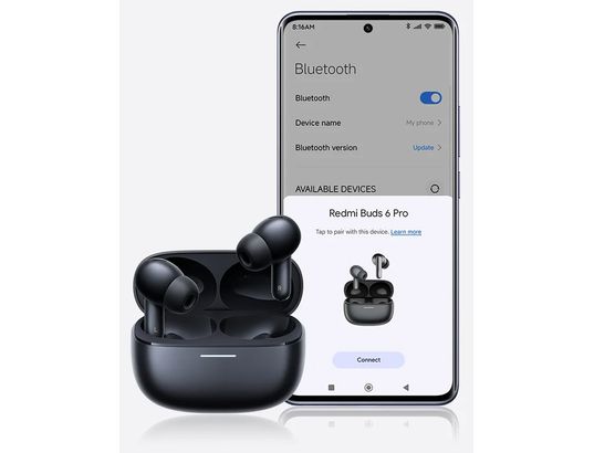 XIAOMI - Ecouteurs True Wireless Redmi Buds 6 Pro noir