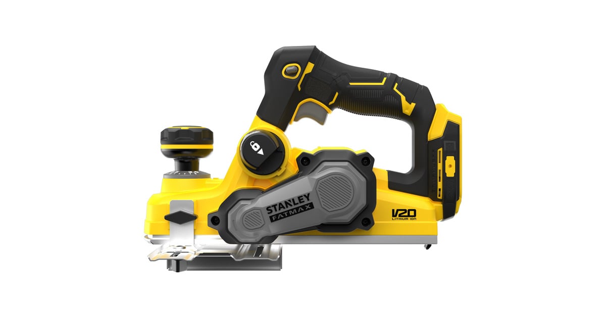 StanleyFATMAX V20 18V Brushless elektrische schaafmachine  (Zwart/geel, Accu en oplader niet inbegrepen)