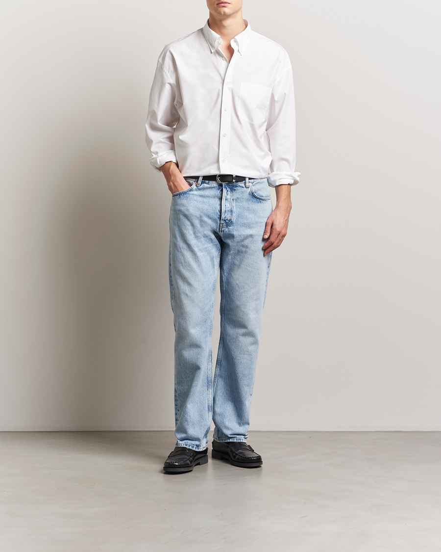 GANT 240 Mulberry Street Oversized Poplin Shirt White