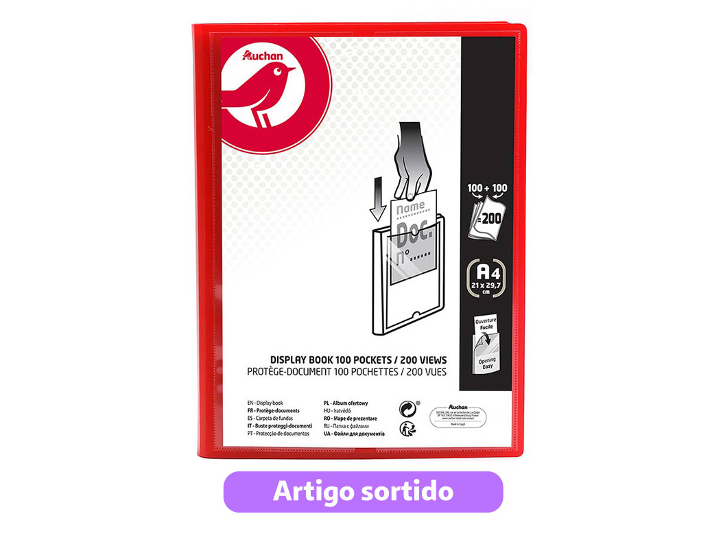 PORTFOLIO 100 BOLSAS AUCHAN CORES SORTIDAS