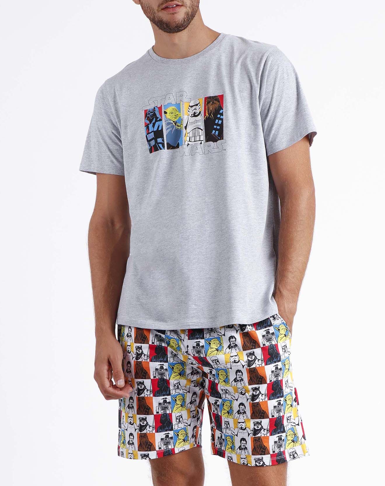 Star Wars Pyjama T-Shirt & Short Cyprien gris