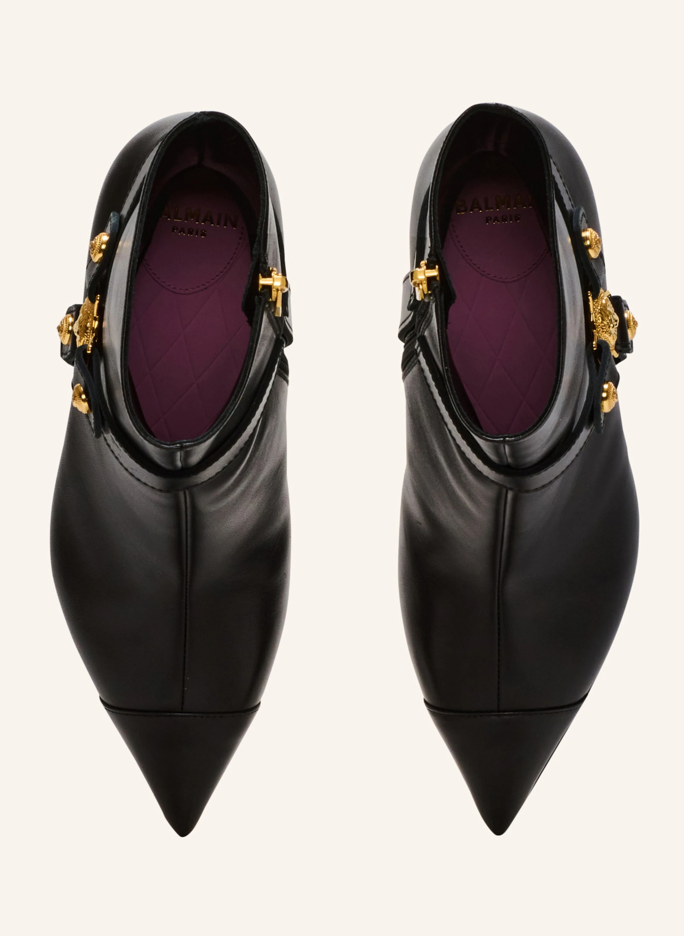 BALMAIN Stiefeletten Eva mit Absatz aus Kalbsleder