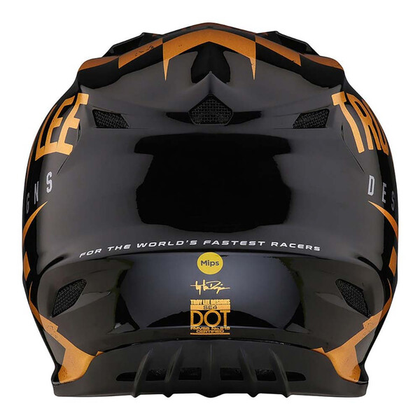 Troy Lee Designs - Casque enfant SE4 Polyacrylite Raceshop Youth Noir / Or