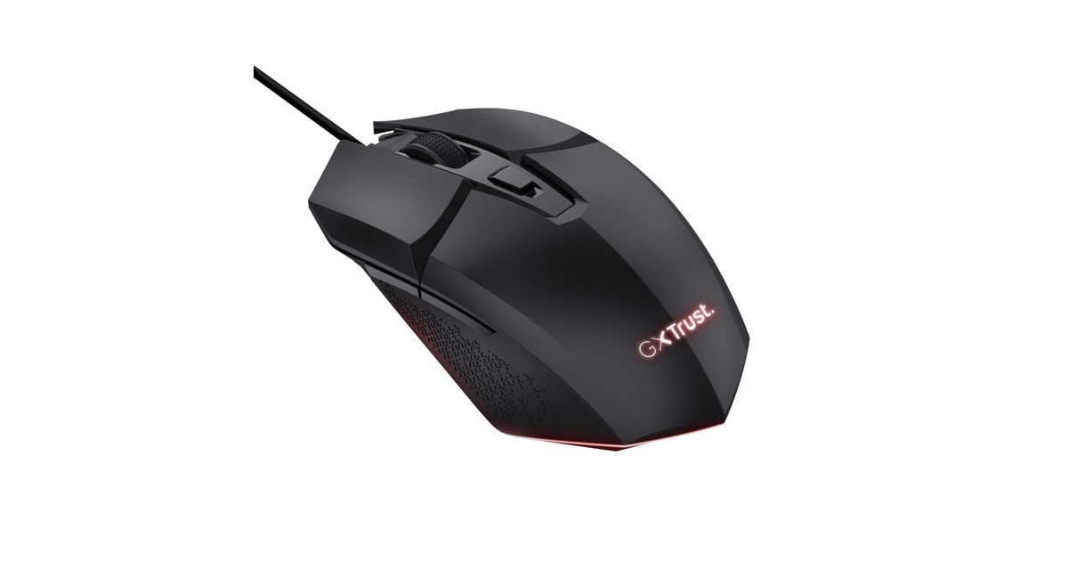 TrustGXT 109 Felox verlichte gaming muis  (Zwart, RGB | 200 - 6400 dpi)
