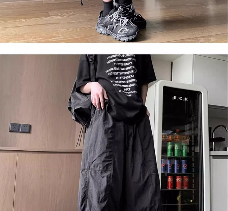 Oakjam - Mid Rise Wide Leg Shorts