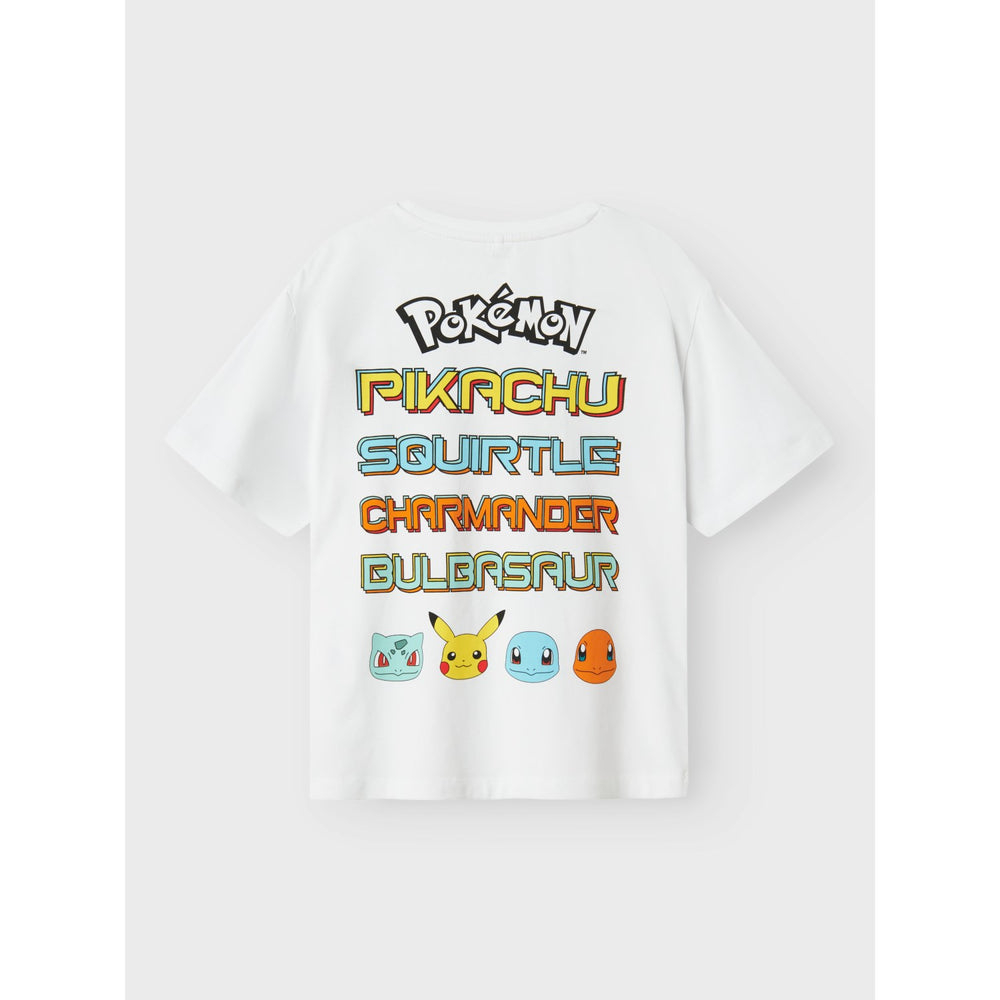 Køb Name It Bright White Mat Pokemon Regular T-Shirt