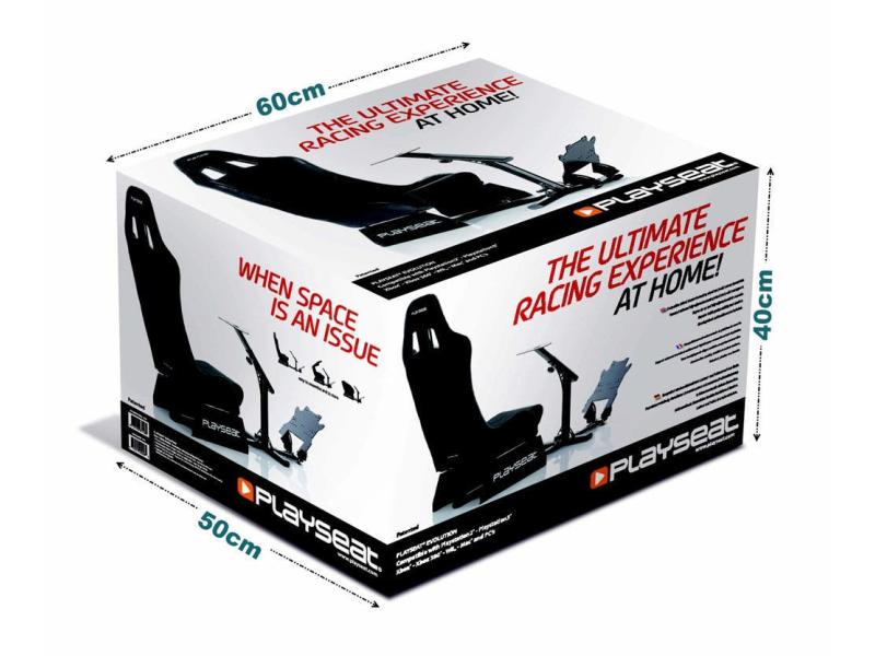 Playseat Simulator-Stuhl Evolution Alcantara Anthrazit Spielesitz für Rennsimulationen, schwarz