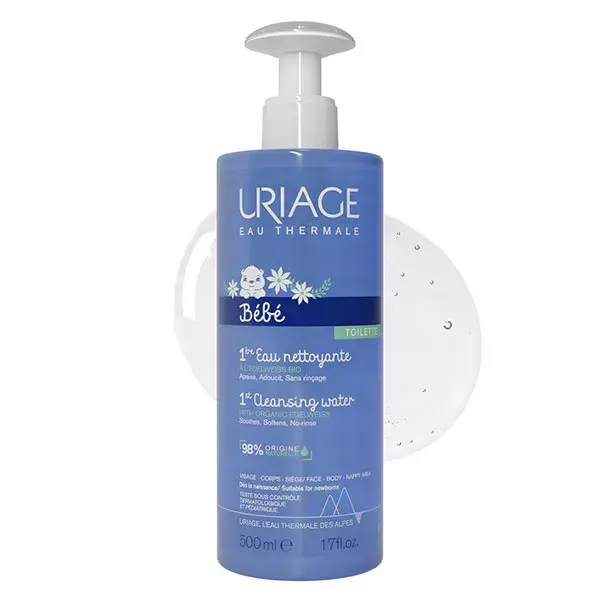 Uriage Baby 1st Água de Limpeza Suavizante para Rosto e Corpo 500ml