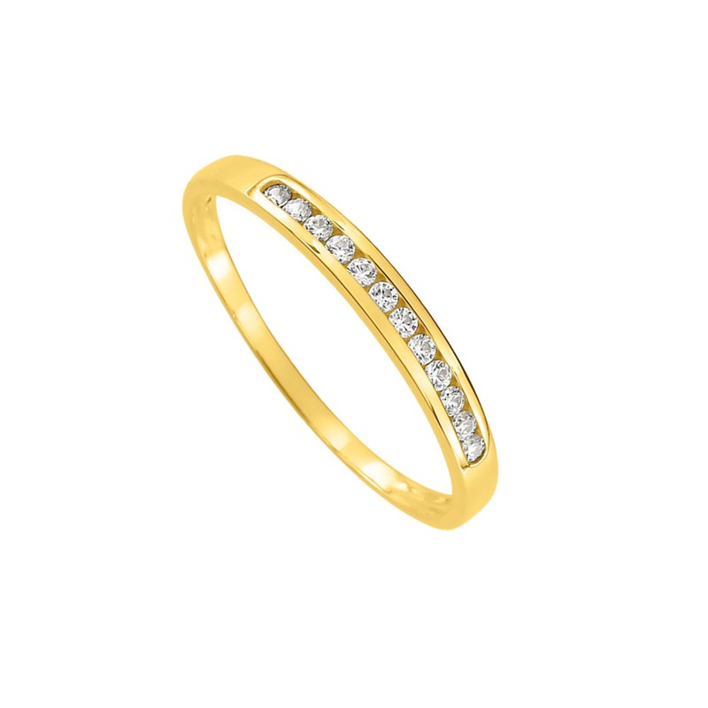 Bague Femme - Oxyde de zirconium - Or 9 Carats