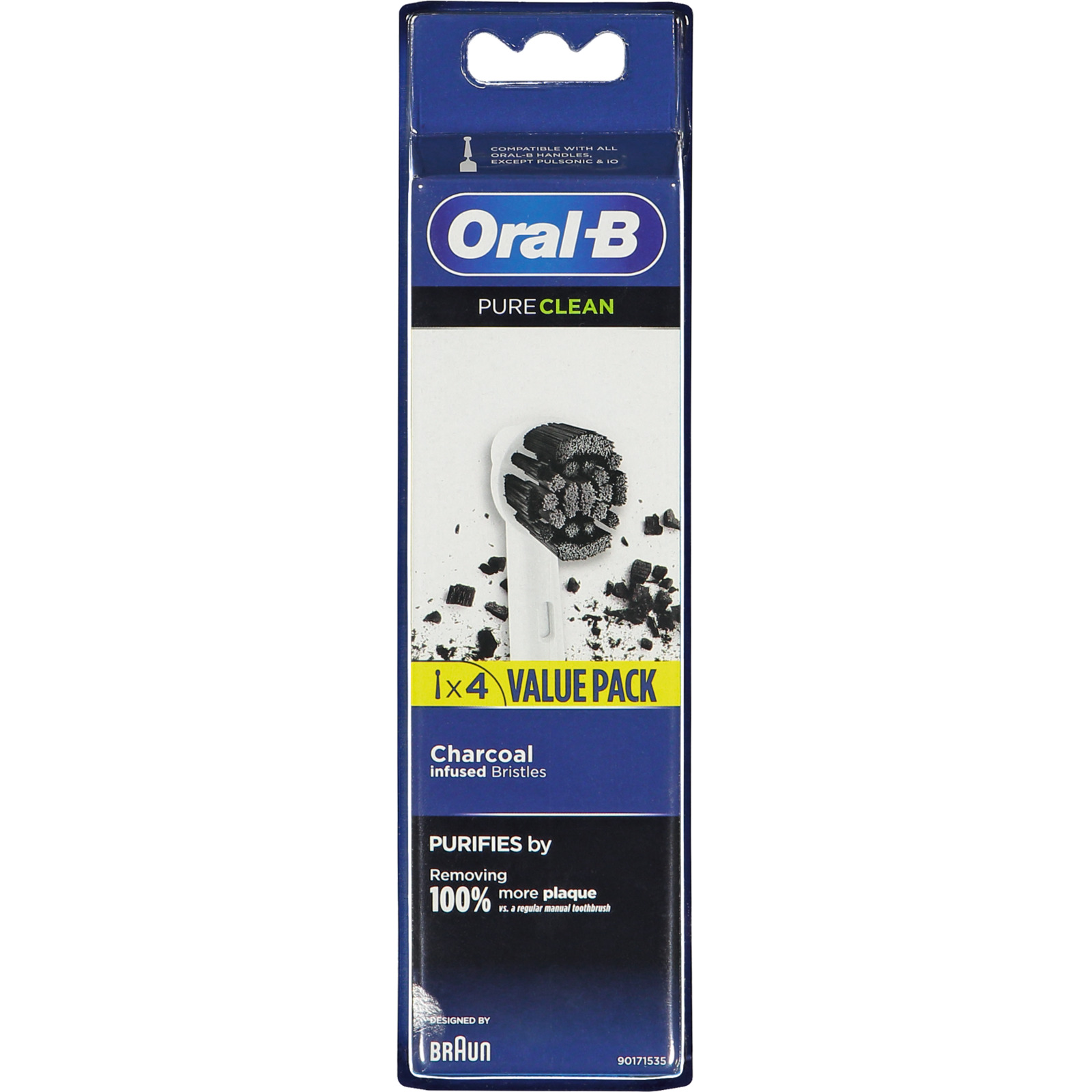 Oral B Aufsteckbürste Charcoal 4 Stück