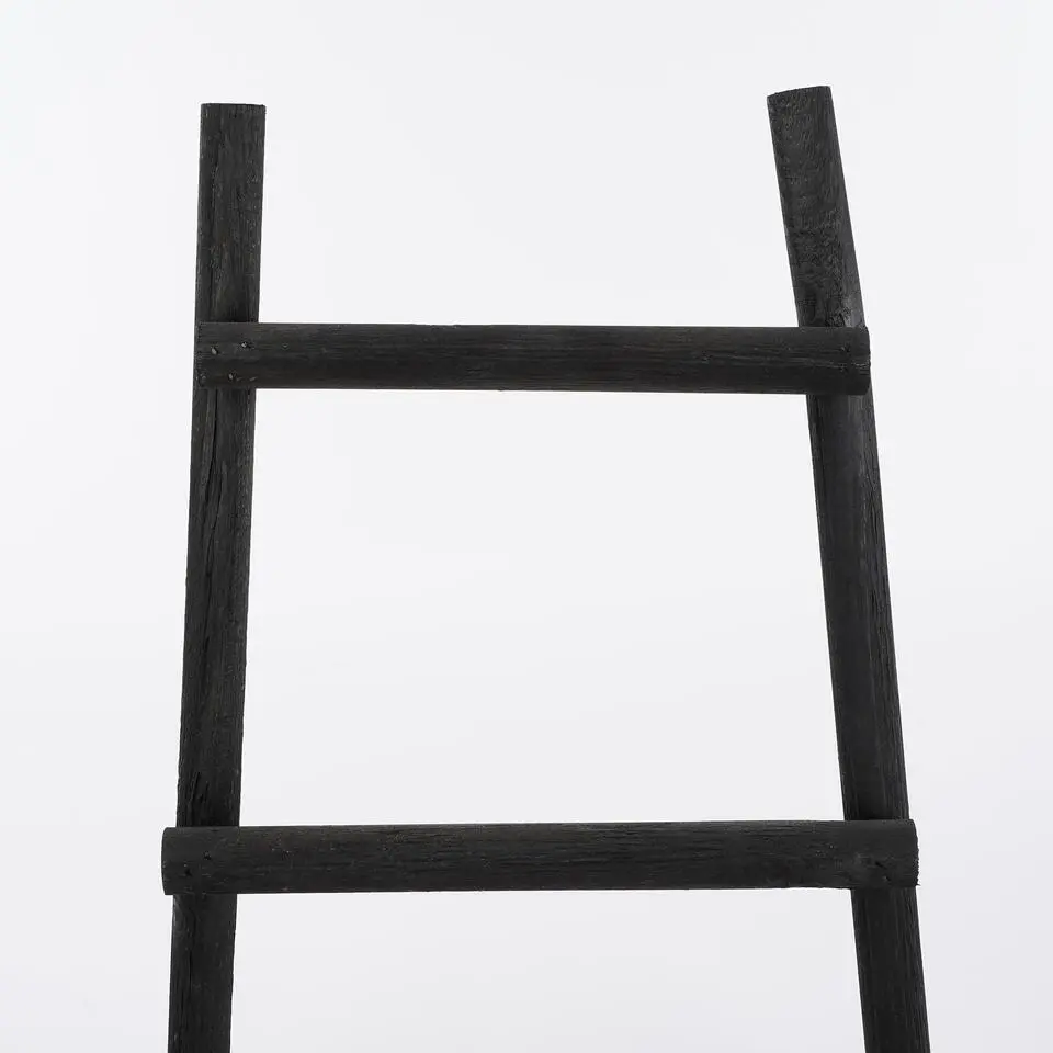 House of Seasons Ladderrek - L29 x B49 x H119 cm - Zwart