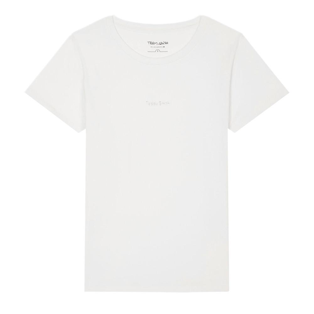 Teddy Smith T-shirt Blanc Femme Teddy Smith Ribelle