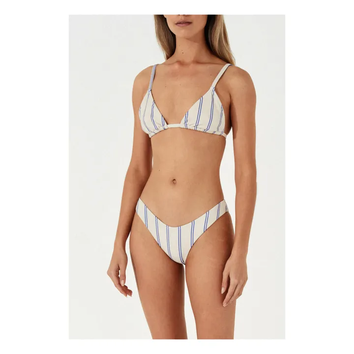 Zulu & Zephyr Haut de Maillot Marine Rayures | Ecru
