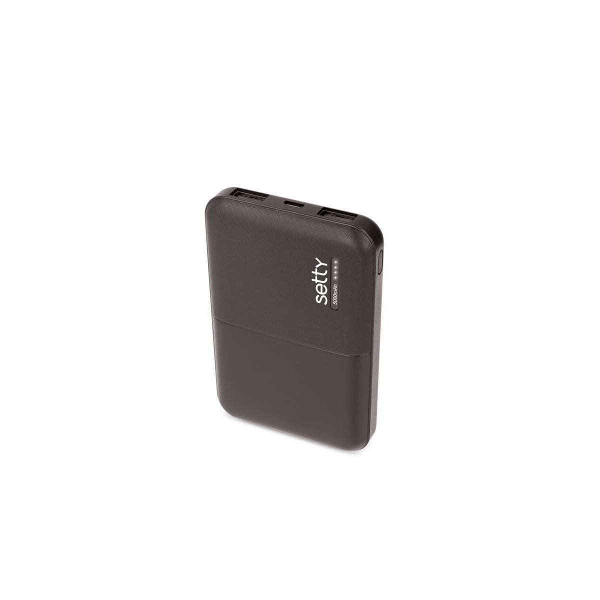 Setty Powerbank 5000 mAh Svart