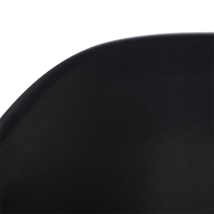 Fauteuil de jardin GoodHome Kiwee en plastique recyclé - Coloris noir - Hauteur 84 cm