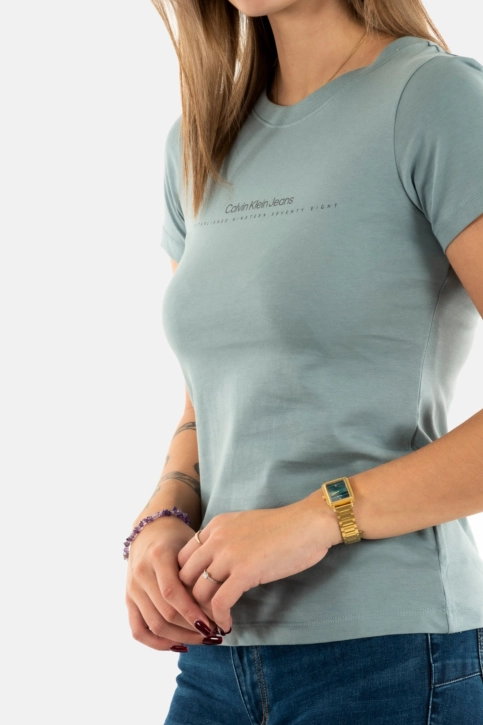 Tee shirt calvin klein jeans institutional graphi pc2 lead