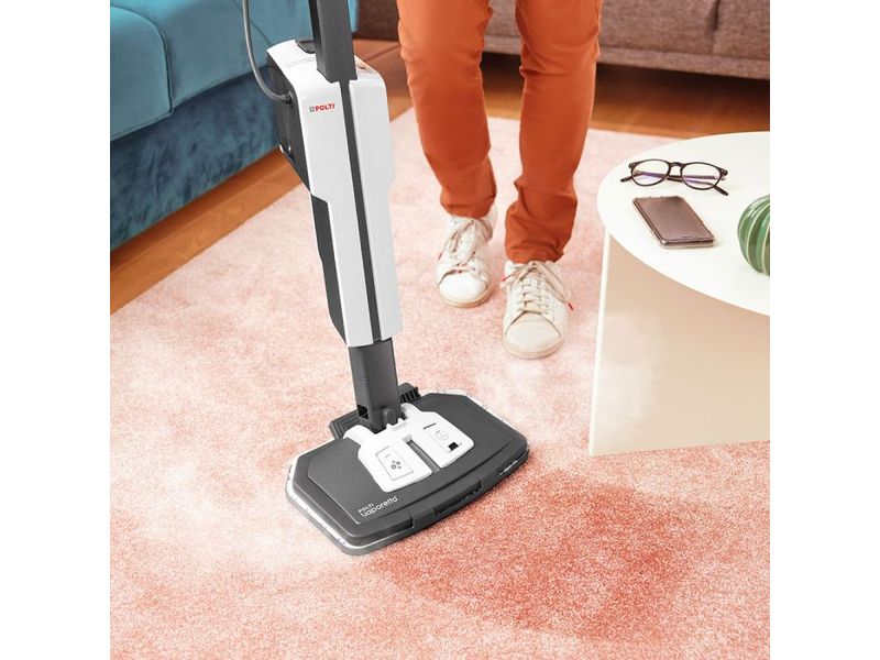 Polti Dampfbesen Vaporetto SV660_Stil 2-in-1-Dampfmopp mit integriertem tragbarem Reiniger