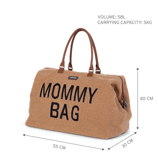 Sac à langer Mommy Bag   Teddy brun        de               Childhome