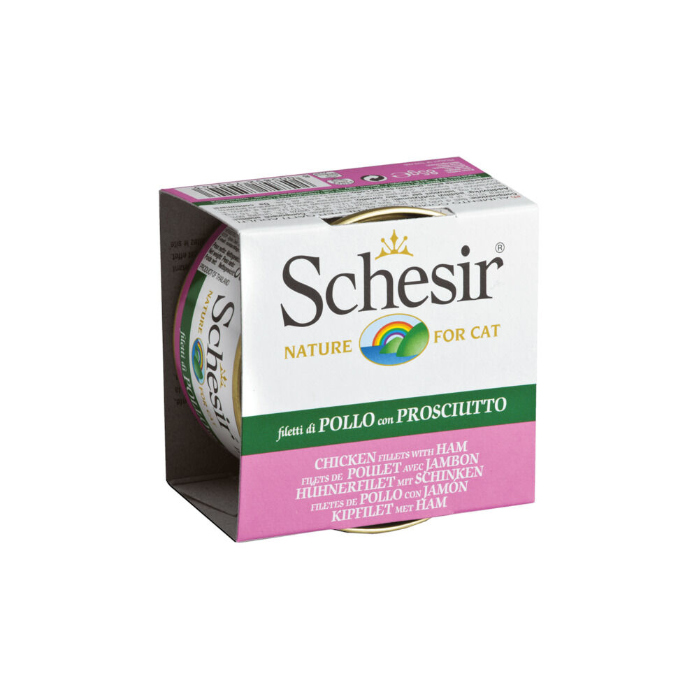 Schesir - Kattenvoer - 85 Gram - kip, ham