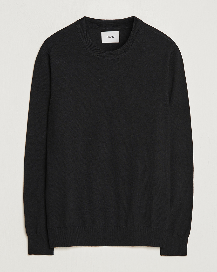 NN07 Ted Merino Crew Neck Pullover Black