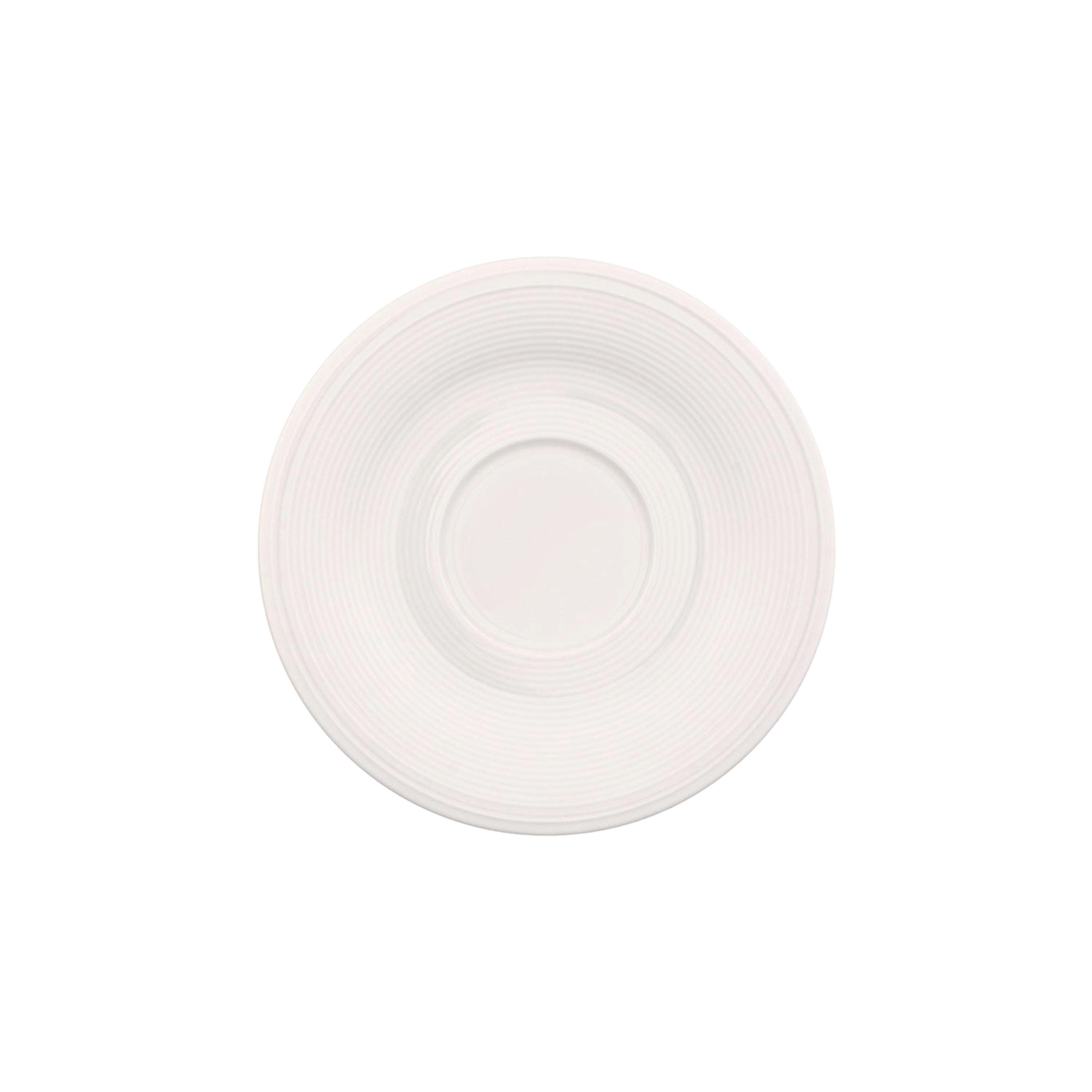 Color Loop Coffee cup saucer White, 6.1'', Premium Porcelain