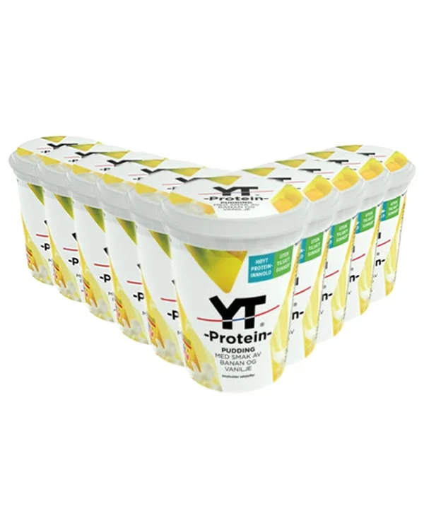 YT Proteinpudding Vanilje 10x190g - TIPAKNING