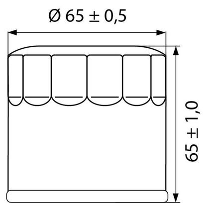 Filtre à huile HI-Q OF204 Type Origine
