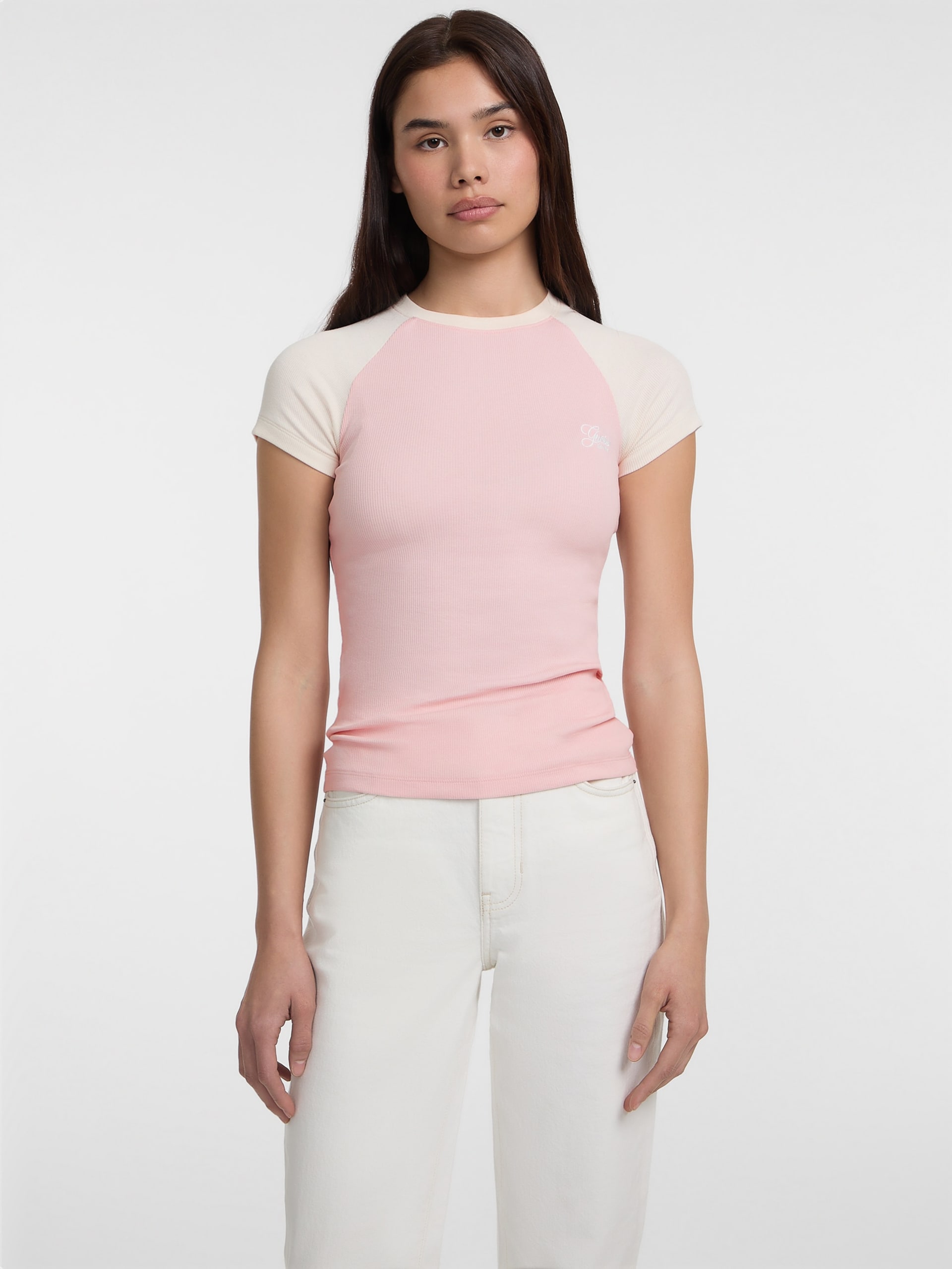 Camiseta Raglan de Gola Redonda