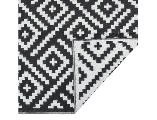 VIDAXL - Couverture pique nique Tapis d'extérieur blanc et noir 120x180 cm pp
