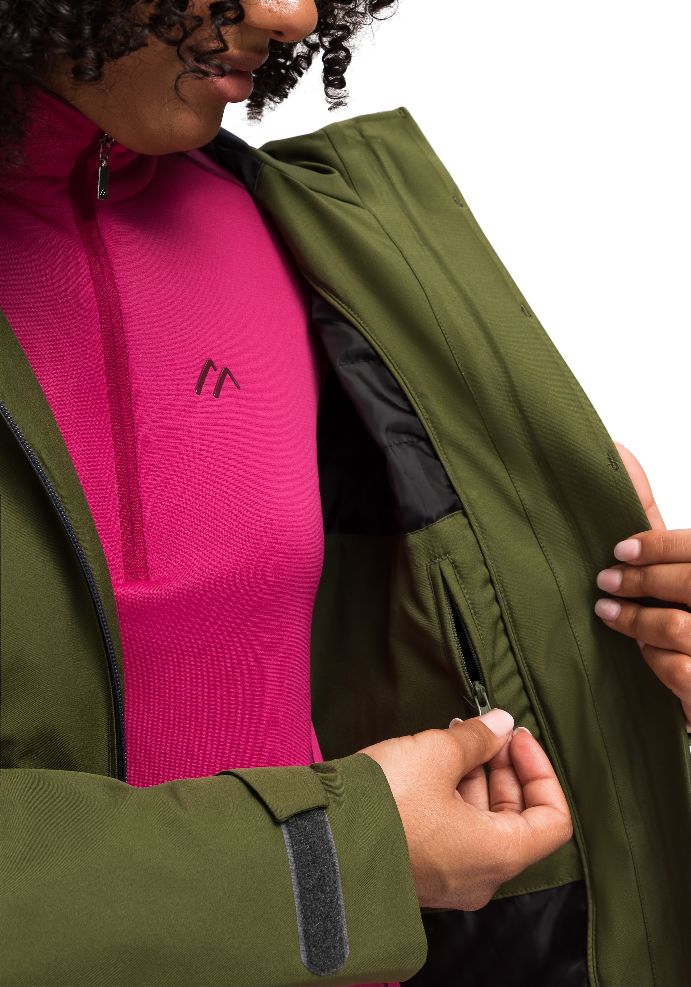 Maier Sports Outdoorjacke »Solo Tipo W« Damen Wanderjacke, atmungsaktiv und wasserdicht, Regenjacke mit Kapuze