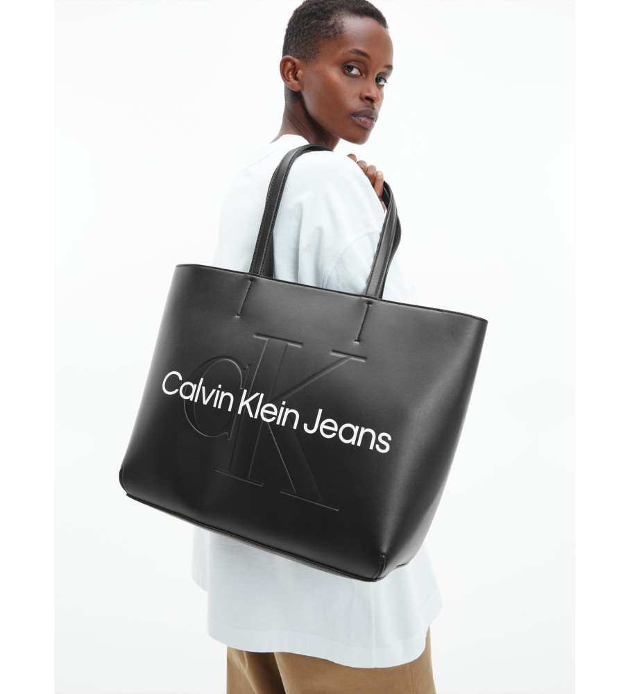 Bolsa tote preta Calvin Klein Jeans