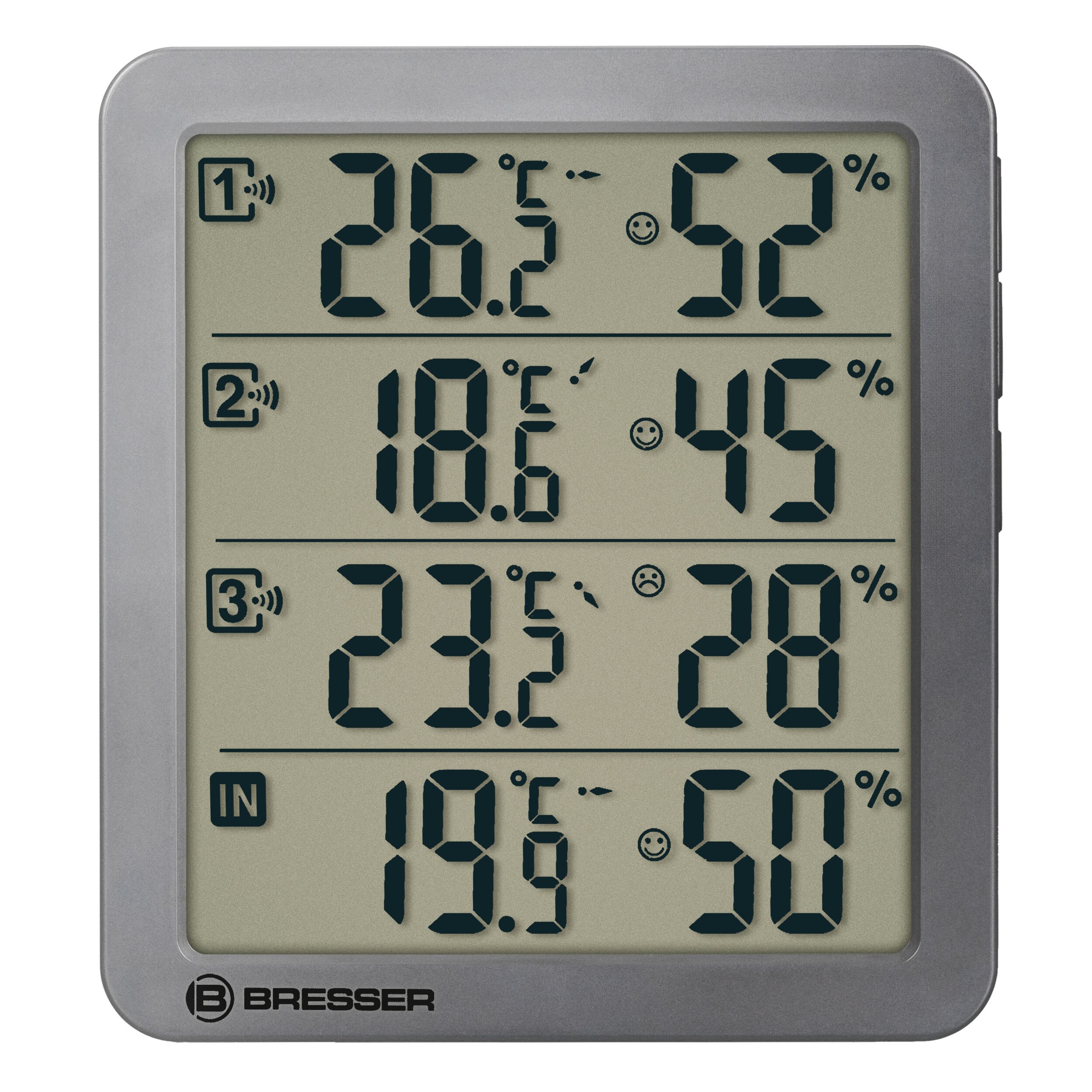 BRESSER Quadro NV Thermo-Hygrometer grau