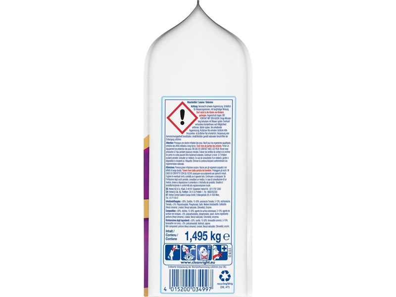 Persil Pulverwaschmittel Color Megaperls 23 WG, 1.495 kg Colorwaschmittel für saubere Wäsche