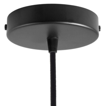 Plafondplaat metaal zwart 12cm
