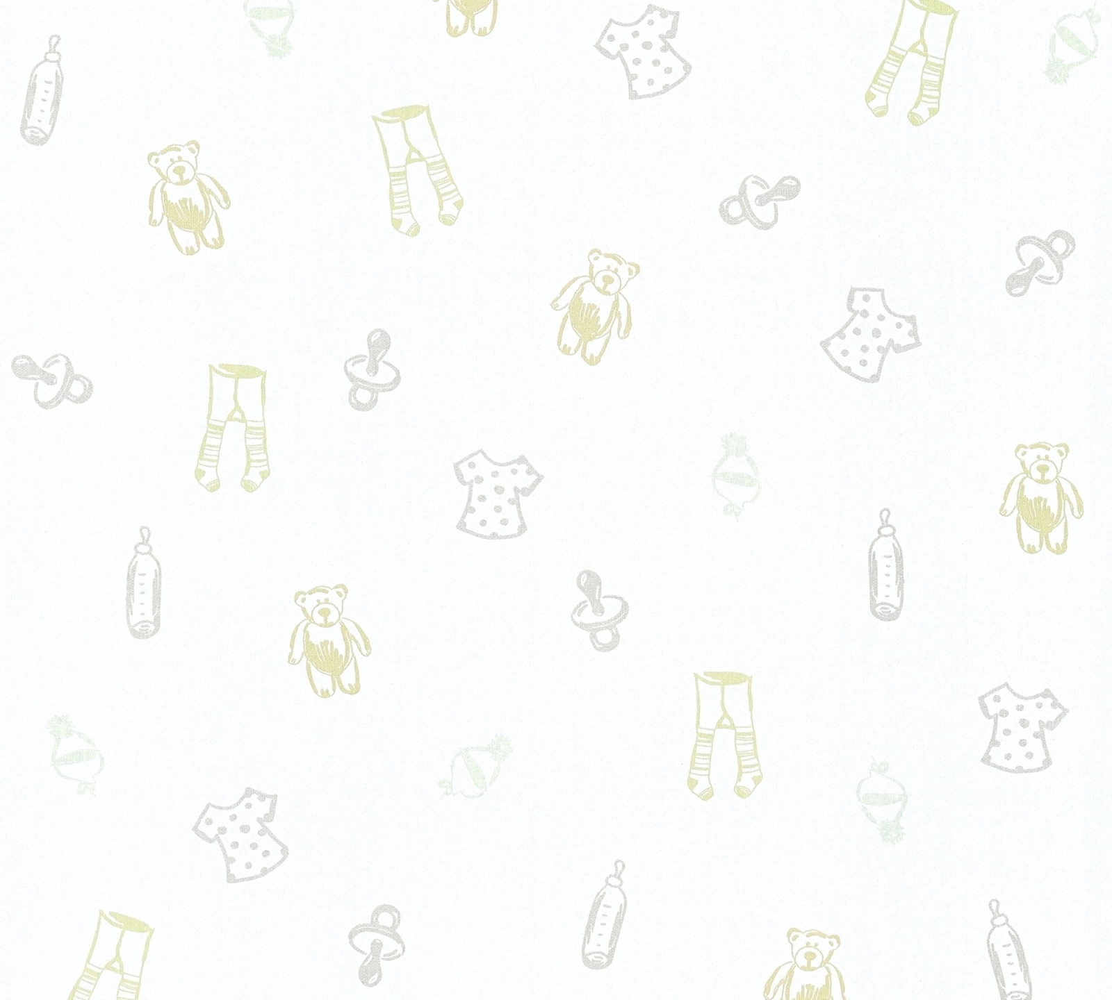 Vliestapete LITTLE STARS - creme-gold - 10 Meter